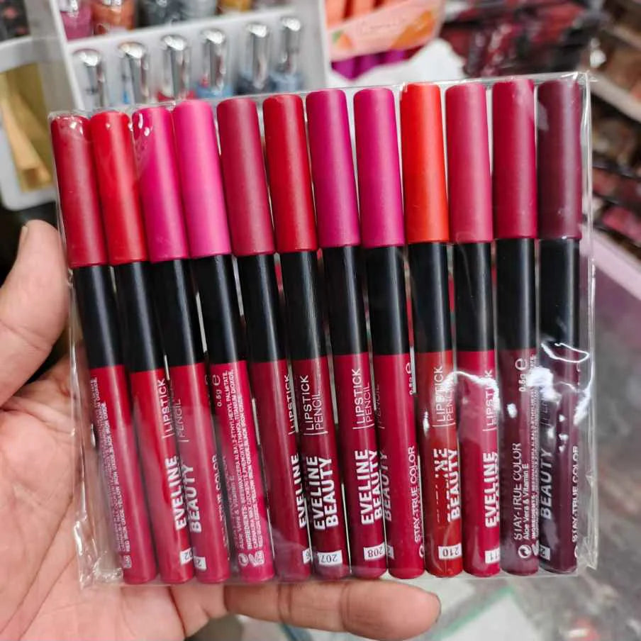 Eveline Beauty Jumbo Lip Pencils – Bold Matte Color with Smooth Precision