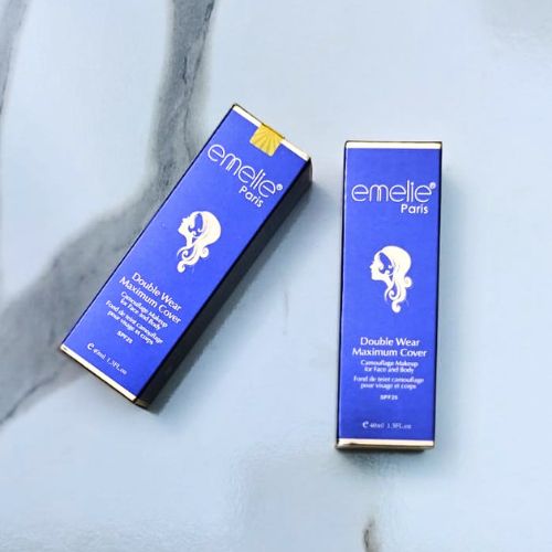 Emelie Double Wear Maximum Cover Foundation SPF25 – Face &amp; Body | Shade 1
