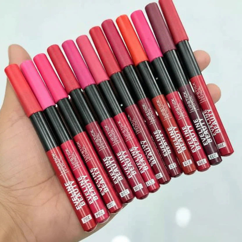 Eveline Beauty Jumbo Lip Pencils – Bold Matte Color with Smooth Precision